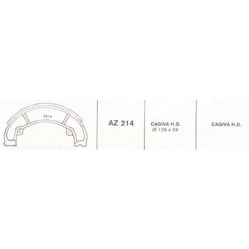 Ceppi freno Forma AZ 214 da 125 x 26