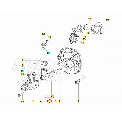 Iniettore aria scooter Piaggio...