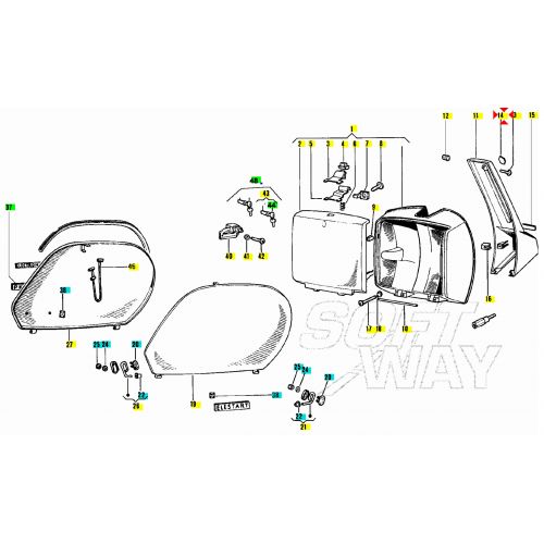 Stemma esagonale Piaggio 195577