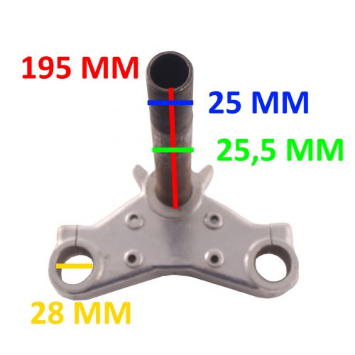 Testa crocera forcella canotto 25 x 195