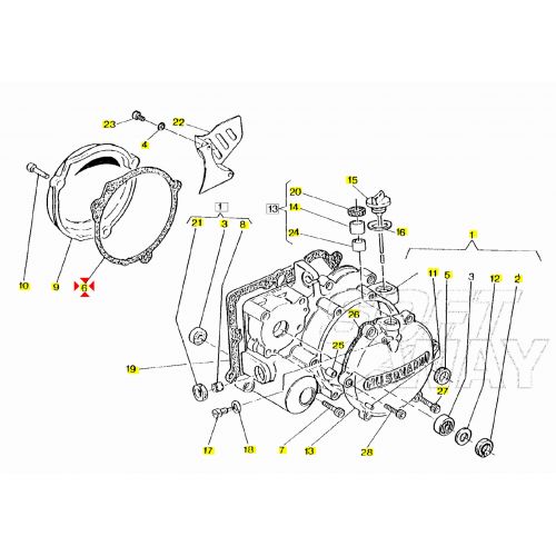Guarnizione coperchio volano...