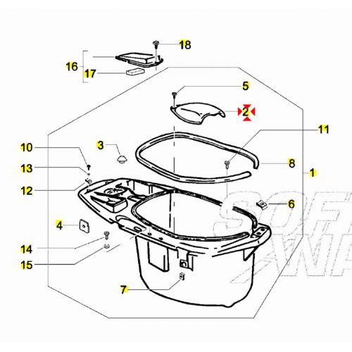 Coperchio candela NRG Gilera Typhoon...