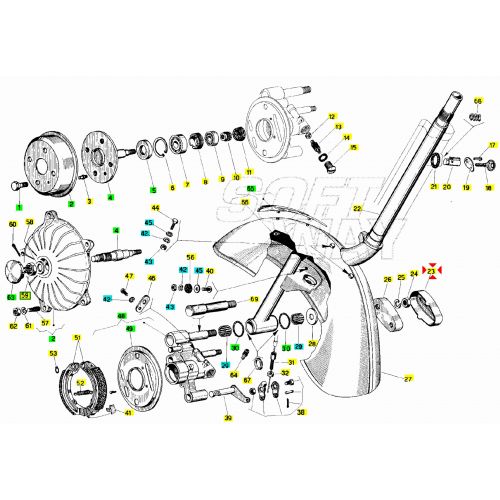 Coperchio molleggio forcella Vespa...