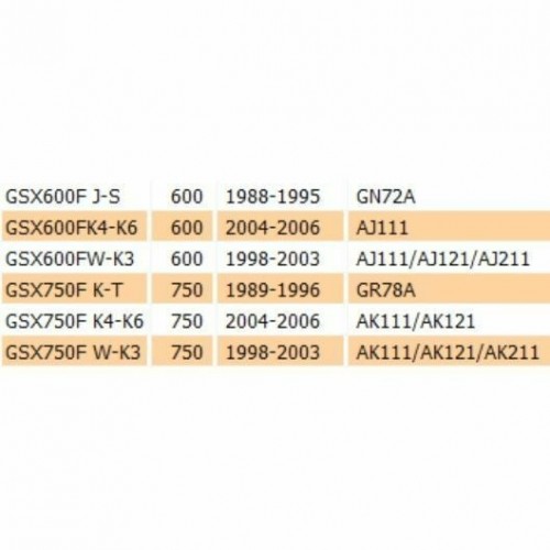 Filtro aria Suzuki GSX 600 750 F