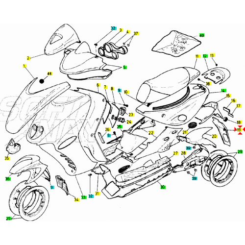 Prolunga parafango posteriore...