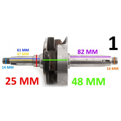 Albero motore Ape Car spinotto 18