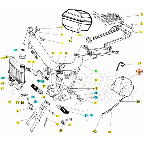 Serbatoio olio Malaguti Fifty Top Up...