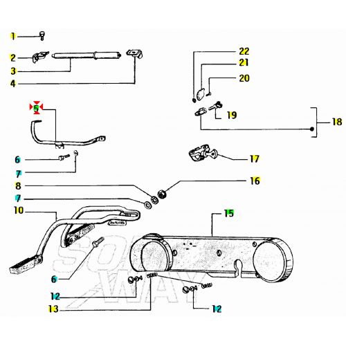 Supporto porta borsa Piaggio SI Mix...