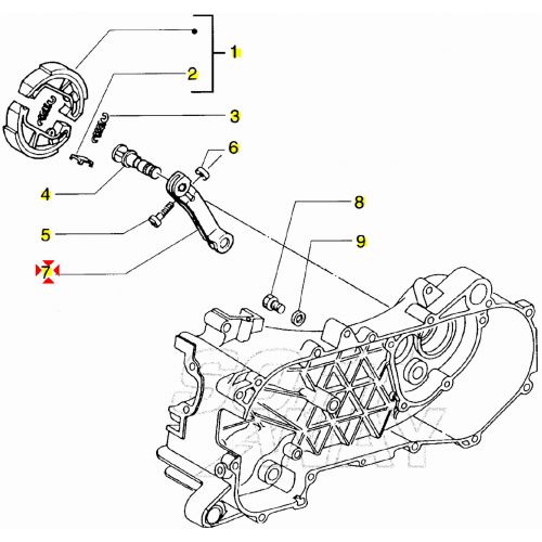 Leva apriganasce freno posteriore...