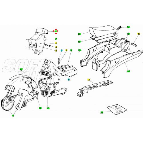 Portastrumenti Malaguti Fifty fori tondi