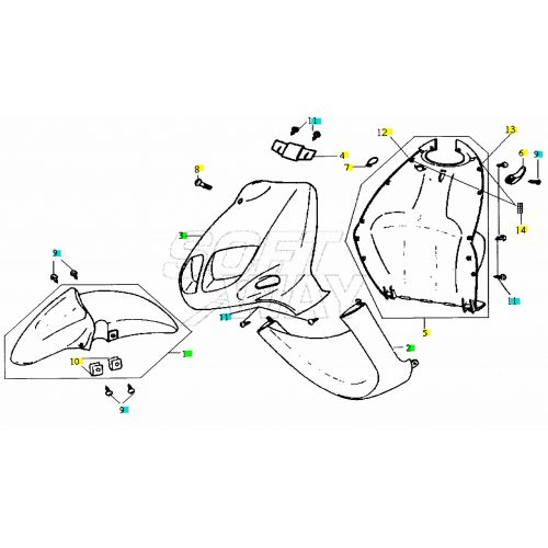 Scudo inferiore SYM Jet 61120G22000KQ