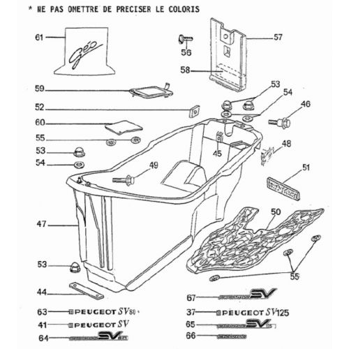 Adesivo Géo Peugeot SV 725317