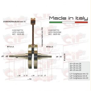 Albero motore Vespa GS 150 2