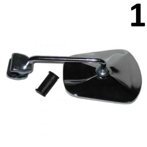 Specchio retrovisore cromato allo...