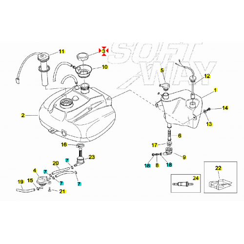 Tappo serbatoio benzina scooter...