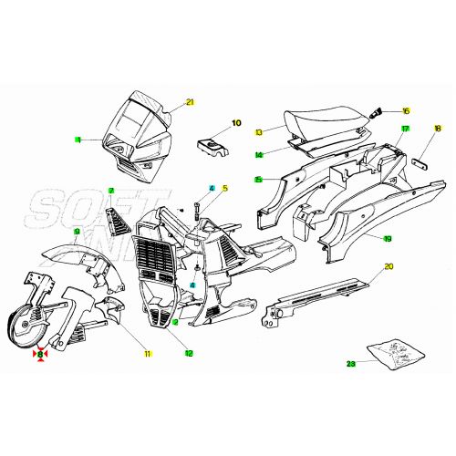 Copridisco anteriore Malaguti Fifty...