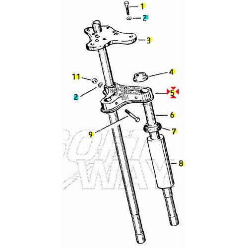 Canotto forcella Piaggio Superbravo...