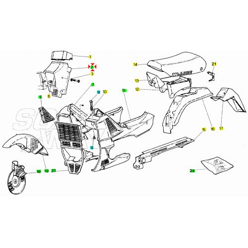 Maschera portafaro anteriore Malaguti...