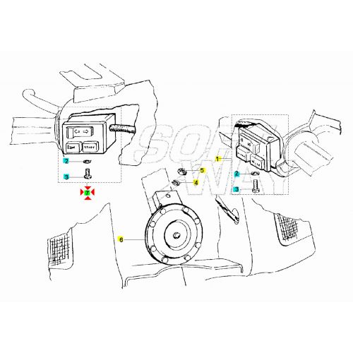 Devio frecce sinistro Piaggio Cosa1...