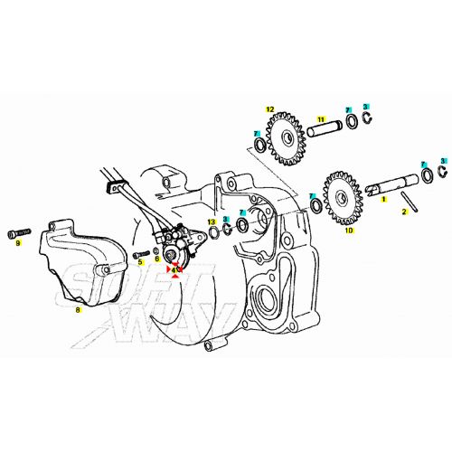 Pompa olio Gilera SMT RCR Aprilia RX...