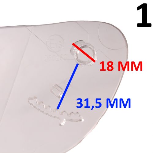 Visiera casco integrale JFM epoca