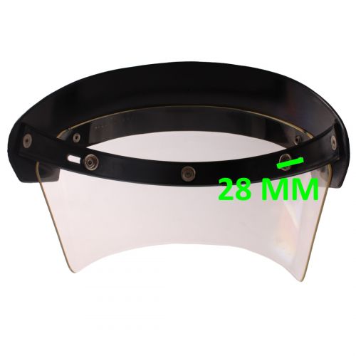 Visiera casco jet con frontino nero...