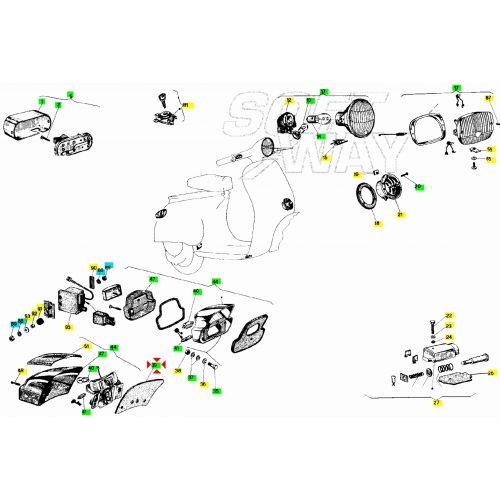 Guarnizione fanalino Vespa 50 Special...