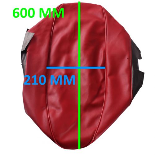 Copertina sella moto epoca rossa