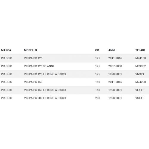 Targhetta Piaggio Vespa