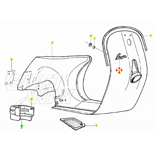 Targhetta Piaggio Vespa