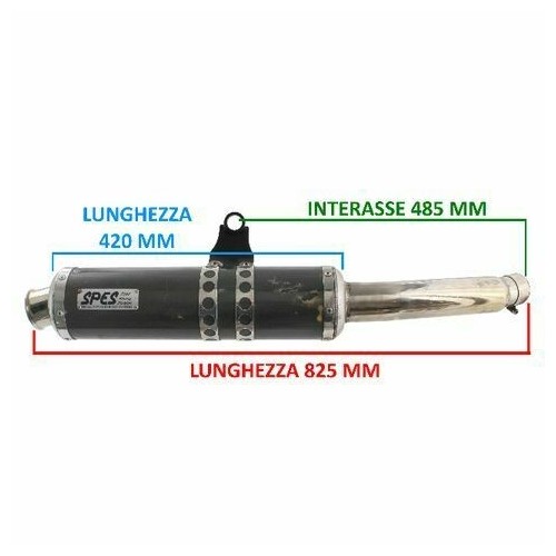 Silenziatore moto marca SPES da 46