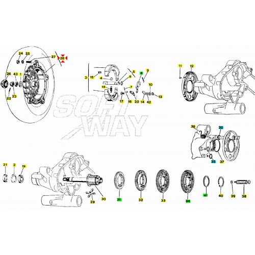 Tamburo posteriore Vespa PXE Arcobaleno