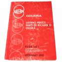 Catalogo listino prezzi parti di ricambio Gilera gennaio 1972