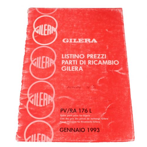 Catalogo listino prezzi Gilera...