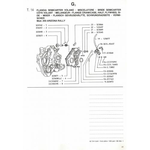 Catalogo ricambi Gilera Arizona Rally...