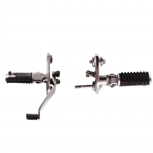 Coppia pedane poggiapiedi moto custom