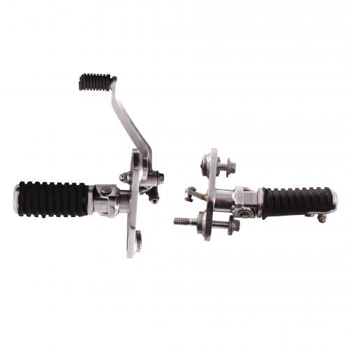 Coppia pedane poggiapiedi moto custom