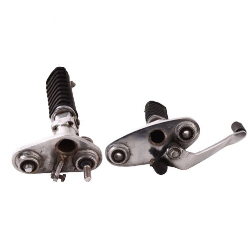 Coppia pedane poggiapiedi moto custom