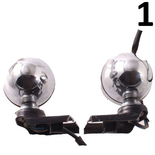 Coppia fanali per moto custom vetro...