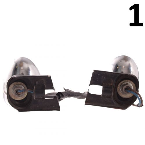 Coppia fanali per moto custom vetro...