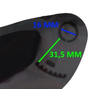 Visiera casco nera OSBE epoca 2