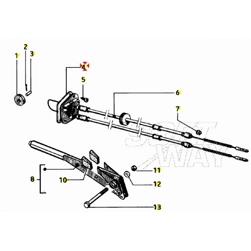 Guarnizione trasmissione freno Ape...