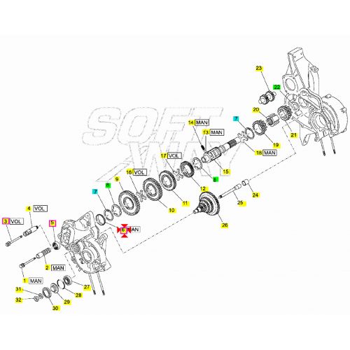Anello ritegno molle Ape TM MP - 169737