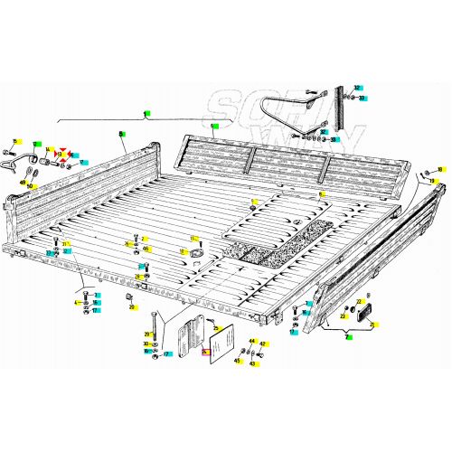 Distanziale gancio cassone Ape MP -...