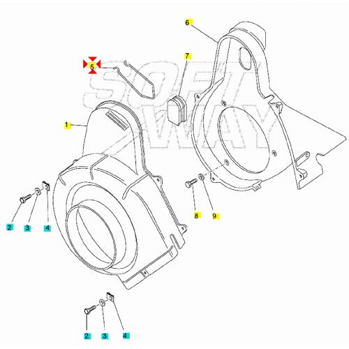 Molla coperchio carter Ape Car TM MP...
