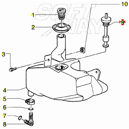 Sonda indicatore livello olio Piaggio...