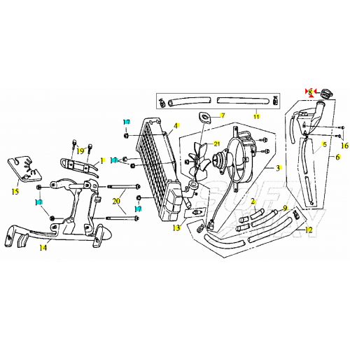 Tappo vaso espansione scooter Sym -...