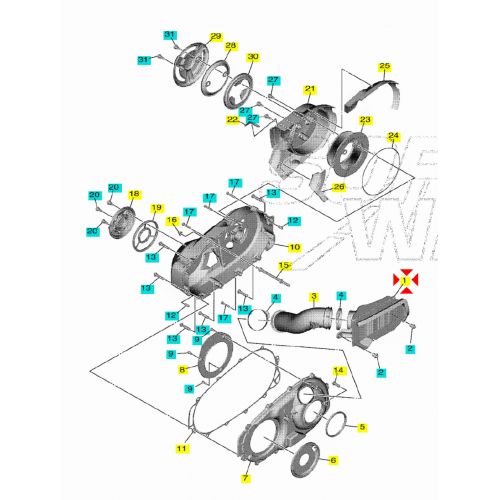 Filtro aria Yamaha T-Max 560...