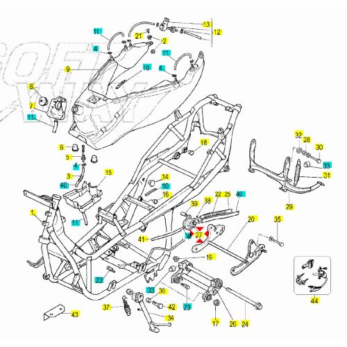 Rubinetto benzina Malaguti Madison...