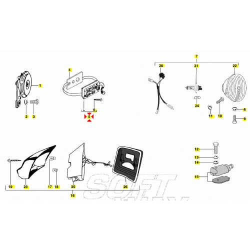 Devio luci LML Star Deluxe 4 tempi -...